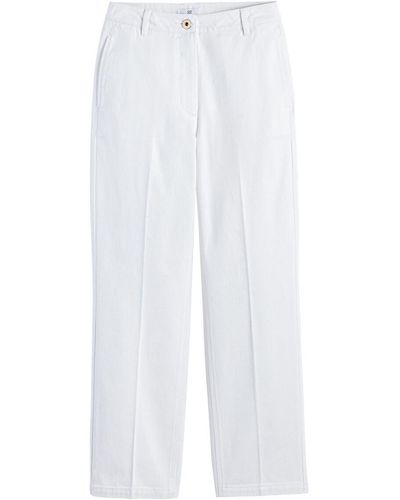 La Redoute Pantalón ancho, talle alto - Blanco