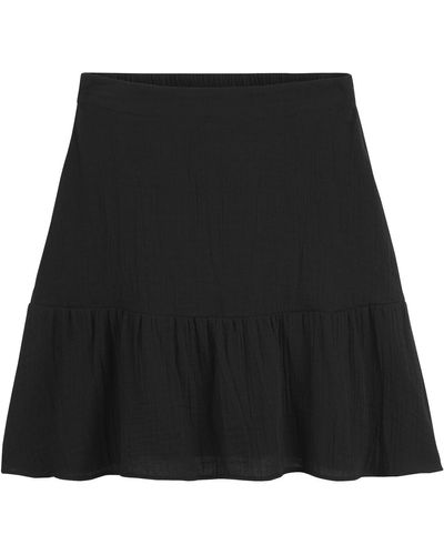 La Redoute Minifalda de gasa de algodón - Negro