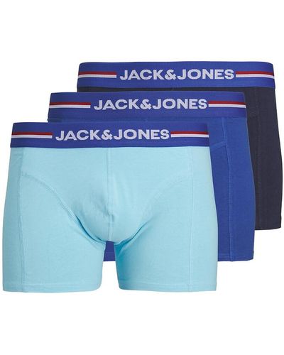 Jack & Jones Lote de 3 bóxer - Azul