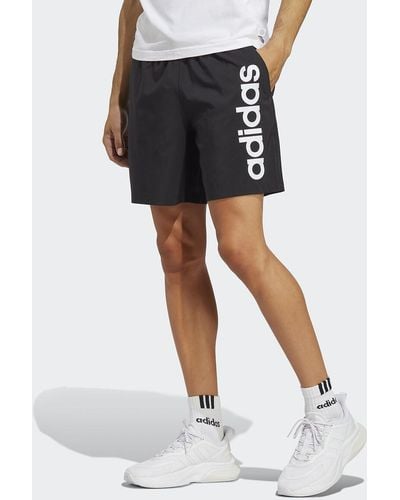 adidas Pantalón corto AEROREADY Essentials Chelsea Linear Logo - Negro