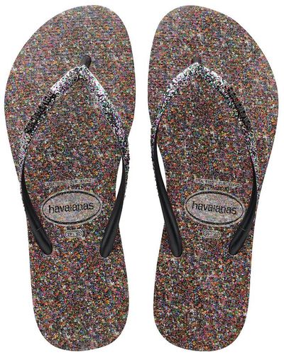 Havaianas Chanclas Slim Carnaval - Negro