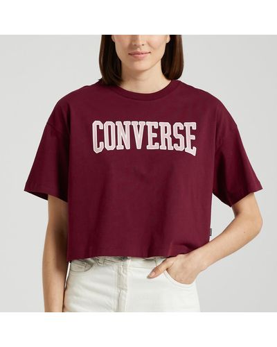Converse Camiseta Boxy - Rojo