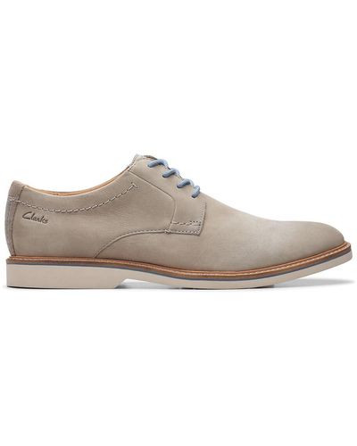 Clarks Derbies de nobuk Atticus - Gris