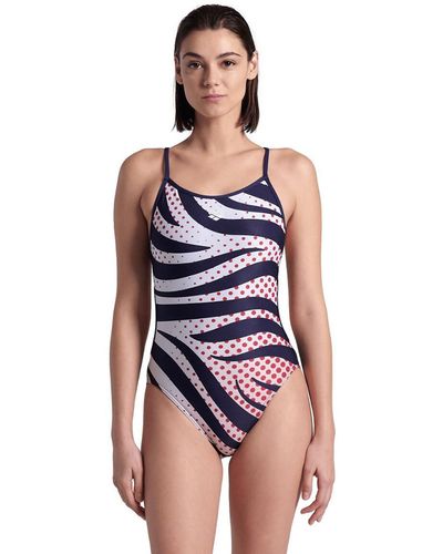 Arena Bañador especial piscina Multi Stripes - Azul