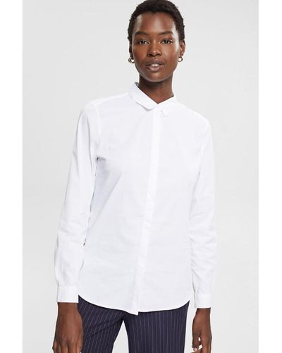 Esprit Camisa entallada - Blanco