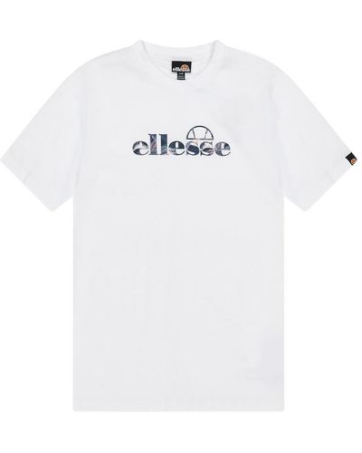 Ellesse Camiseta de manga corta con logotipo grande - Blanco