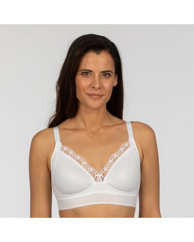 Playtex Sujetador de algodón orgánico Feel Good Support - Blanco