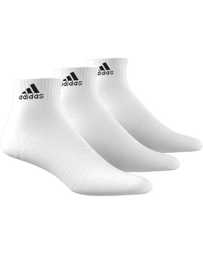 adidas Originals Lote de 3 pares de calcetines acolchados Sportswear - Blanco