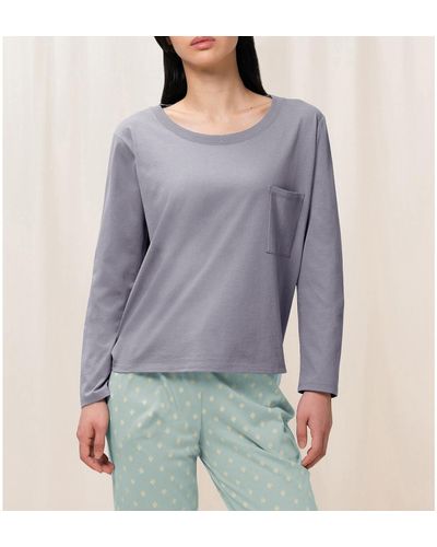 Triumph Camiseta de pijama de algodón Mix & Match - Gris