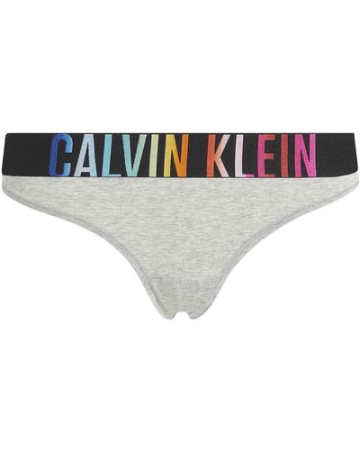 Calvin Klein Tanga Intense Power Pride - Gris