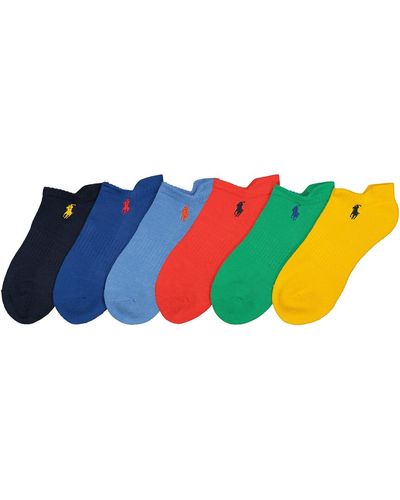 Polo Ralph Lauren Lote de 6 pares de calcetines cortos - Azul