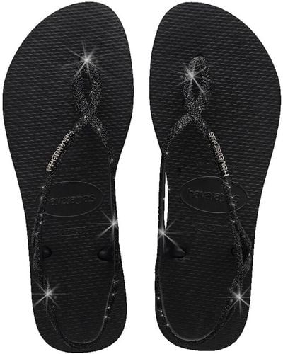 Havaianas Chanclas Luna Sparkle - Negro