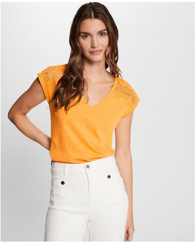 Morgan Camiseta de manga corta - Naranja