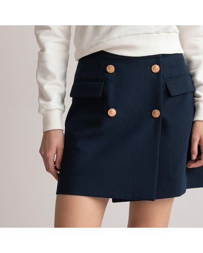 La Redoute Minifalda de corte cruzado - Azul