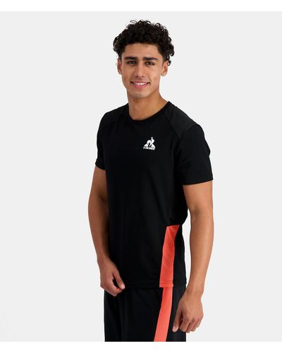 Le Coq Sportif Camiseta de manga corta - Negro