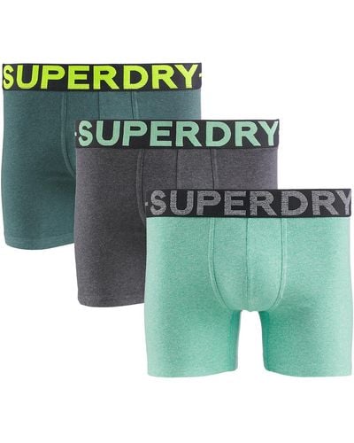 Superdry Lote de 3 bóxer - Verde