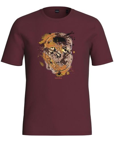 Kaporal Camiseta de manga corta y cuello redondo con estampado - Morado