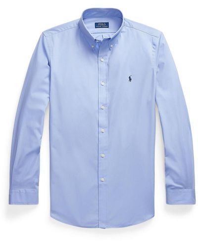 Polo Ralph Lauren Camisa ajustada lisa - Azul