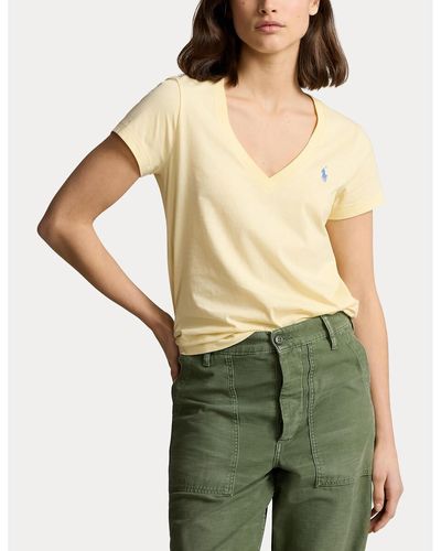 Polo Ralph Lauren Camiseta de manga corta con cuello en pico - Verde