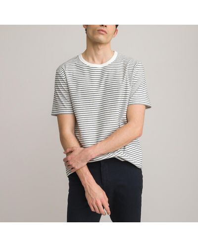 La Redoute Camiseta de algodón estampado con cuello redondo y manga corta - Verde