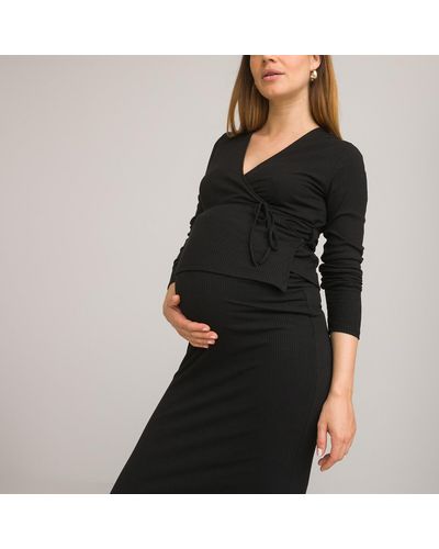 La Redoute Camiseta de embarazo, forma cruzada - Negro