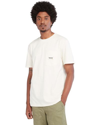 Timberland Camiseta de cuello redondo Xork for the Future - Blanco