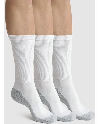 DIM Lote de 3 pares de calcetines de deporte Eco sport - Blanco