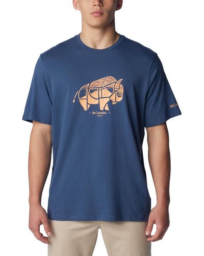 Columbia Camiseta gráfica Rockaway River - Azul