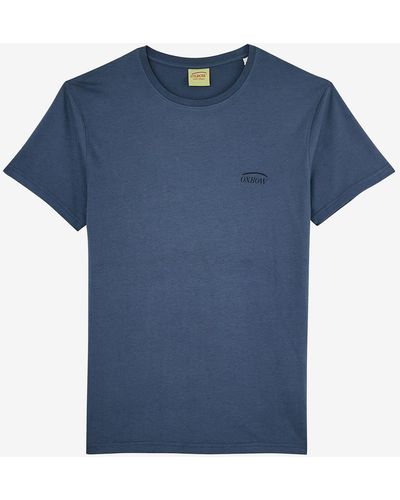 Oxbow Camiseta de manga corta con motivo en la espalda - Azul