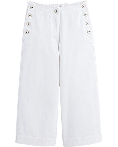 La Redoute Pantalón ancho con puente - Blanco
