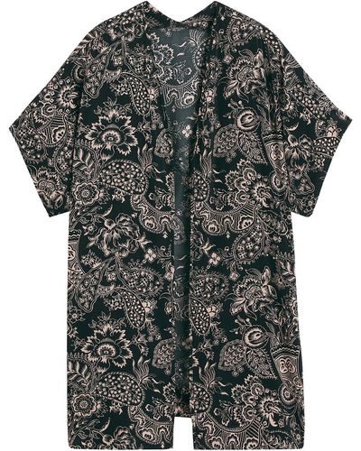 La Redoute Kimono oversize estampado semilargo - Gris