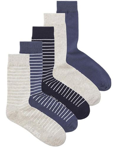 Jack & Jones Pack de 5 pares de calcetines - Azul