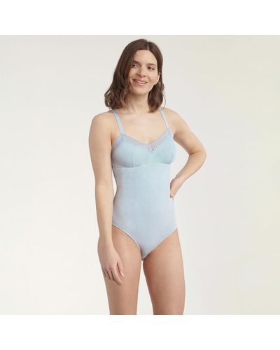 DIM Body Cotton Lace - Azul