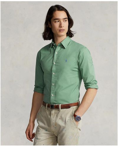 Polo Ralph Lauren Camisa ajustada logo bordado - Verde