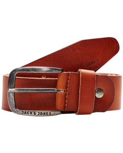 Jack & Jones Cinturón de piel Jacpaul - Multicolor