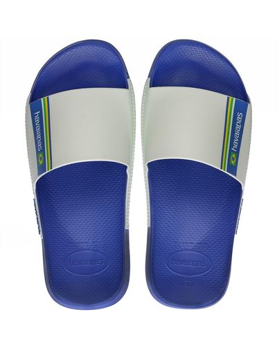 Havaianas Chanclas Slide Classic Brazil - Azul