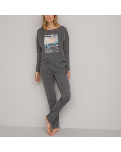 La Redoute Pijama con estampado photoprint - Gris