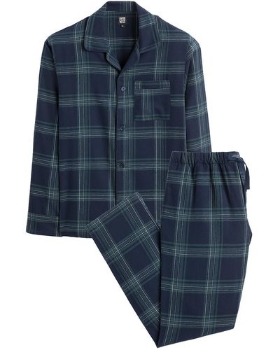 La Redoute Pijama con estampado escocés - Azul