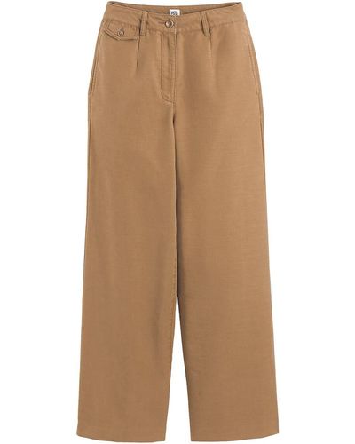 La Redoute Pantalón ancho de lyocell y algodón - Neutro