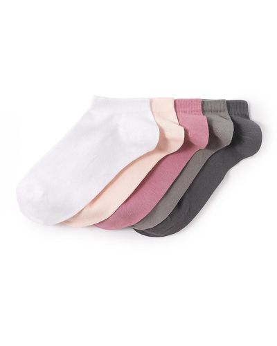 La Redoute Lote de 5 pares de calcetines cortos - Rosa