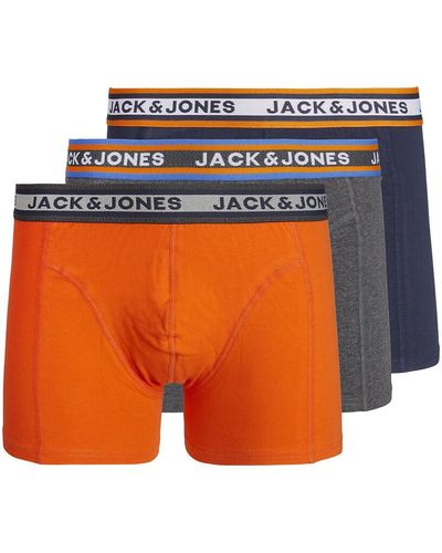 Jack & Jones Lote de 3 bóxers Jacmyle - Naranja