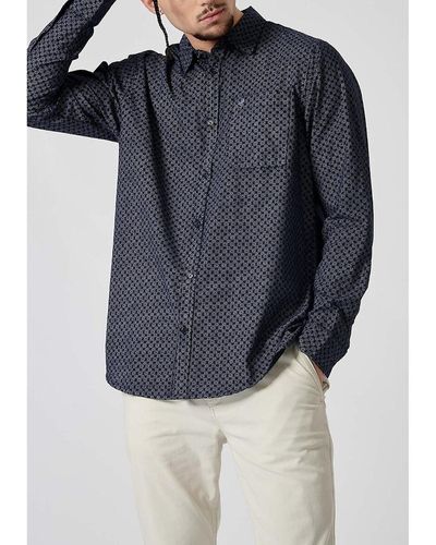 Kaporal Camisa de popelina estampada - Azul