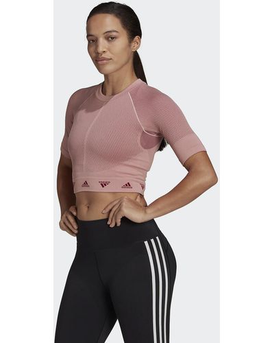 adidas Originals Camiseta AEROKNIT Training - Rosa