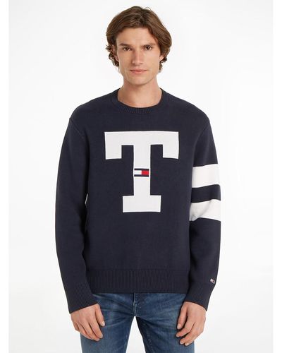 Tommy Hilfiger Jersey cuello redondo relaxed - Azul