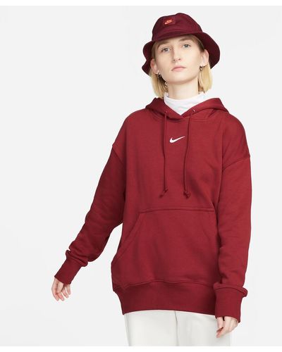 Sudadera Nike Roja de mujer: hasta el 45 % de descuento | Lyst