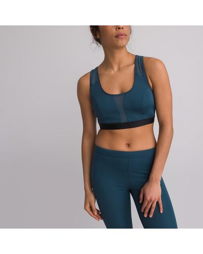 La Redoute Sujetador deportivo de microfibra - Azul