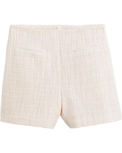 La Redoute Shorts de tweed, talle alto - Neutro