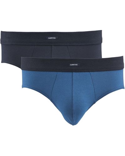 Impetus Lote de 2 slip lisos - Azul