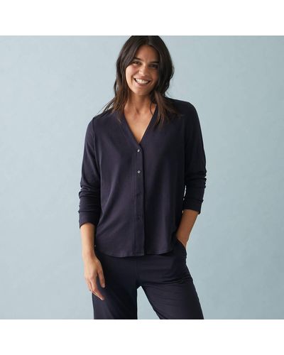 Le Slip Francais Camisa de pijama AZELLE PLUS - Azul