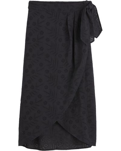 La Redoute Falda cruzada, bordado inglés - Negro
